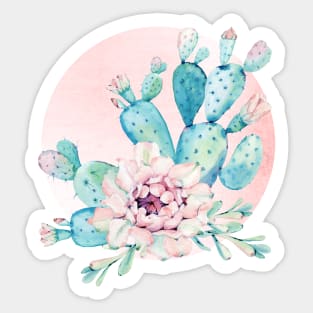 Rose Gold Succulent Sunshine II Sticker